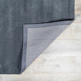 Brockton Solid Night Blue Wool Rug