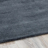Brockton Solid Night Blue Wool Rug