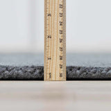 Brockton Solid Night Blue Wool Rug