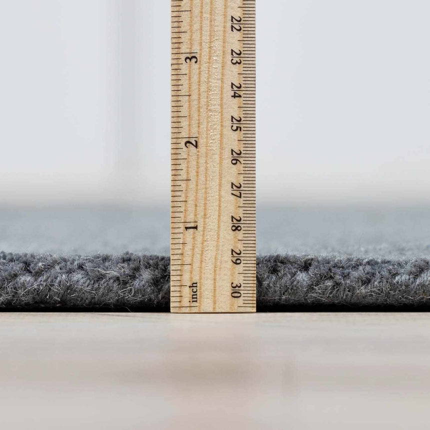 Brockton Solid Night Blue Wool Rug