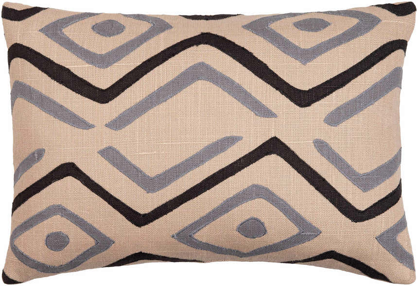 Hurstpierpoint Geometric Blue Diamond Accent Pillow - Clearance