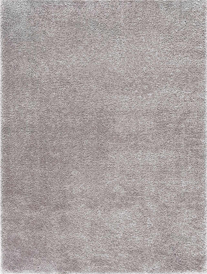 Close-up of the Lunaro Gray rug, featuring a subtle wavy abstract design and soft, shag-like texture. Design-Rectangle