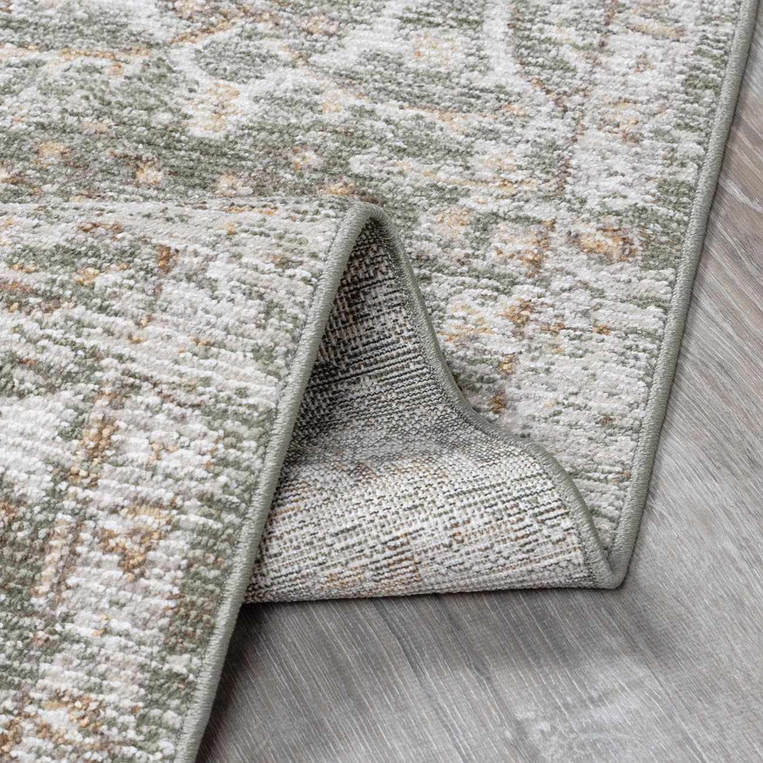 Galey Alix x Livabliss Vintage Oriental Boho Olive/Medium Brown Myrtle Avenue VI Area Rug