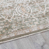 Galey Alix x Livabliss Vintage Oriental Boho Olive/Medium Brown Myrtle Avenue VI Area Rug