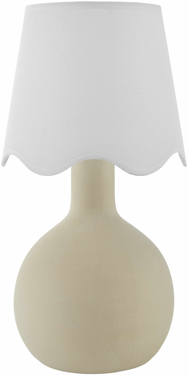 Atenxoxola Cream Ceramic Table Lamp