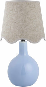 Atenxoxola Sky Blue Ceramic Table Lamp