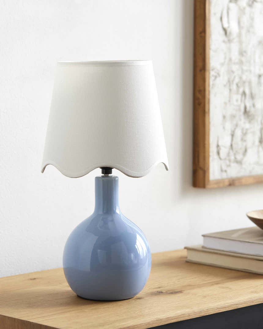 Atenxoxola Blue White Table Lamp