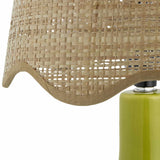 Atenxoxola Green Peach Table Lamp
