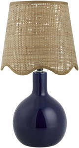 Atenxoxola Navy Peach Table Lamp