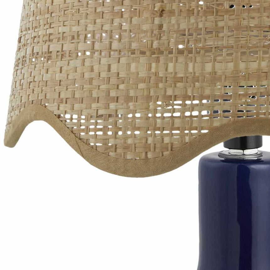 Atenxoxola Navy Peach Table Lamp