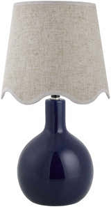 Atenxoxola Navy Translucent Table Lamp