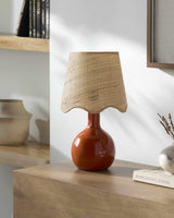 Atenxoxola Red Peach Table Lamp