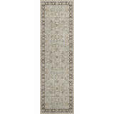 Dalyn Luxury Hatay HY1 Beige runner rug. Traditional floral pattern in beige, brown, and ivory tones.