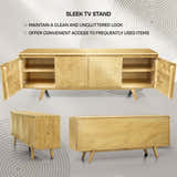Acacia Harmony TV Stand with Storage for TVs up to 80