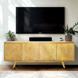 Acacia Harmony TV Stand with Storage for TVs up to 80