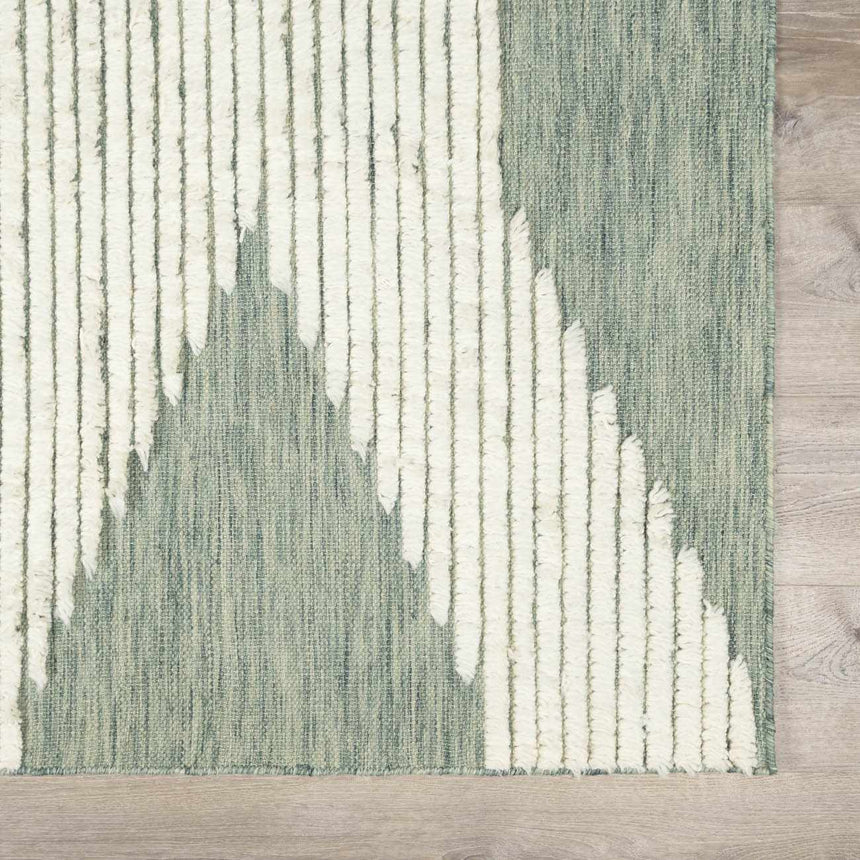 Igcocolo Sage Green High-Low Wool Carpet