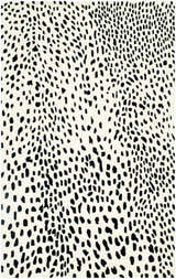Sample Athena White Giraffe Print Wool Rug