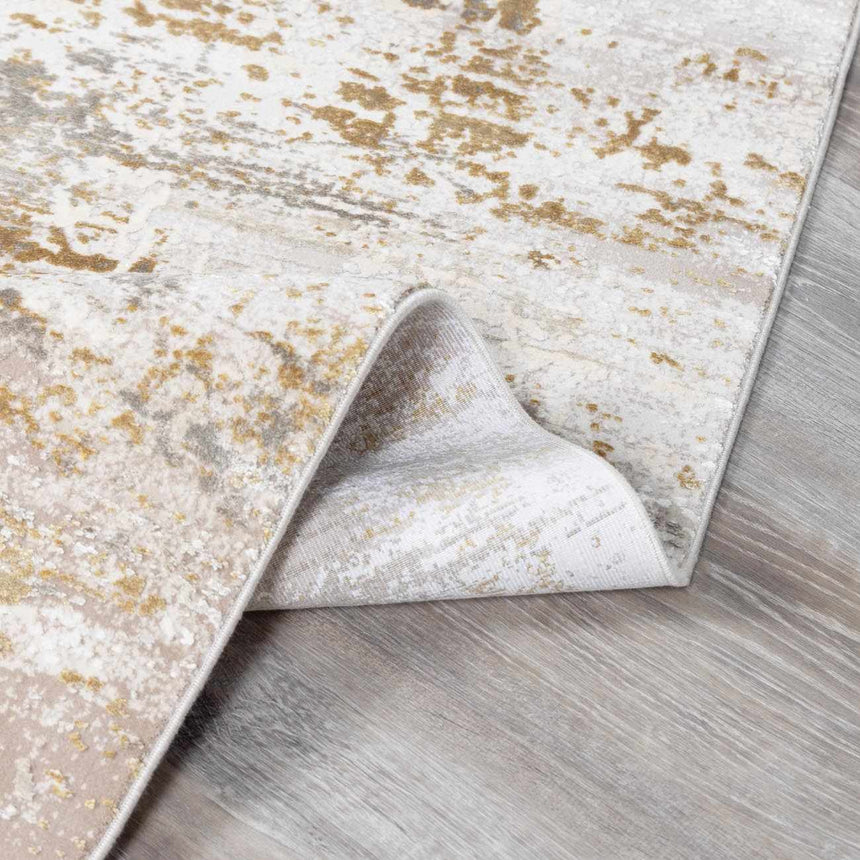 Jera Luxury Fringed Faux Silk Rug