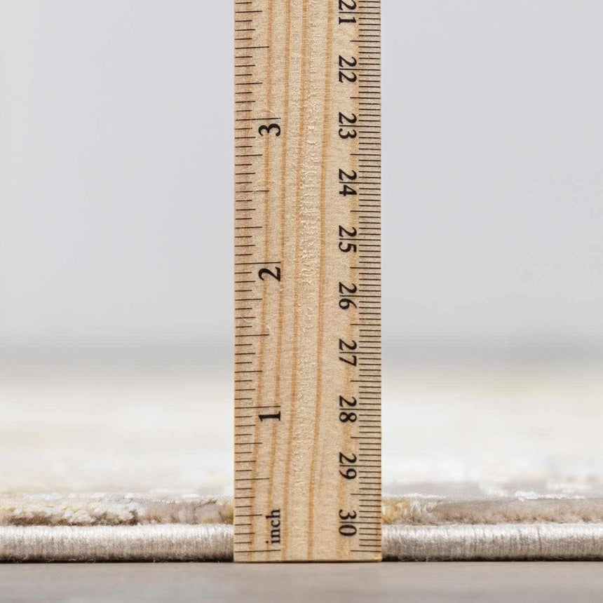 Jera Luxury Fringed Faux Silk Rug