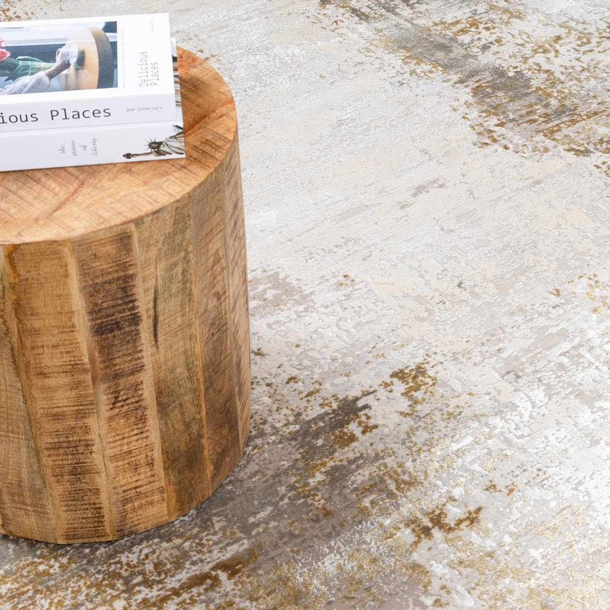 Jera Luxury Fringed Faux Silk Rug