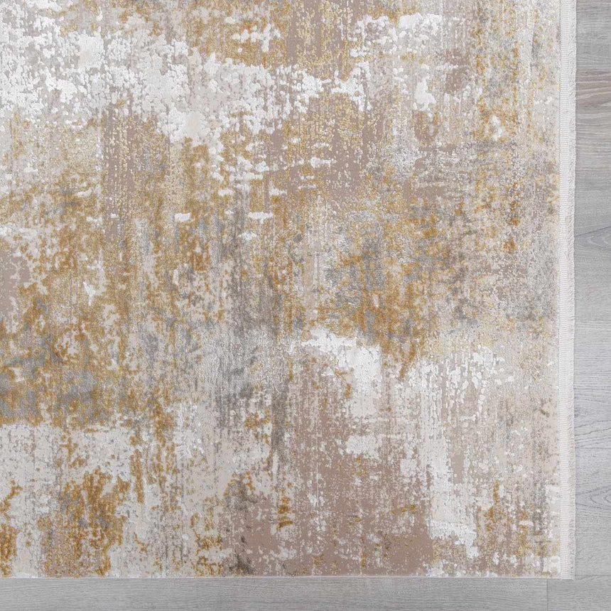 Jera Luxury Fringed Faux Silk Rug