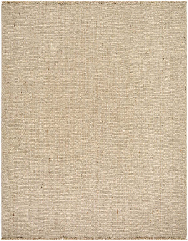 Close-up of the Cilaa Modern Hand Woven Wool Area Rug, showcasing its natural beige color and subtle woven texture. Design-Rectangle-810