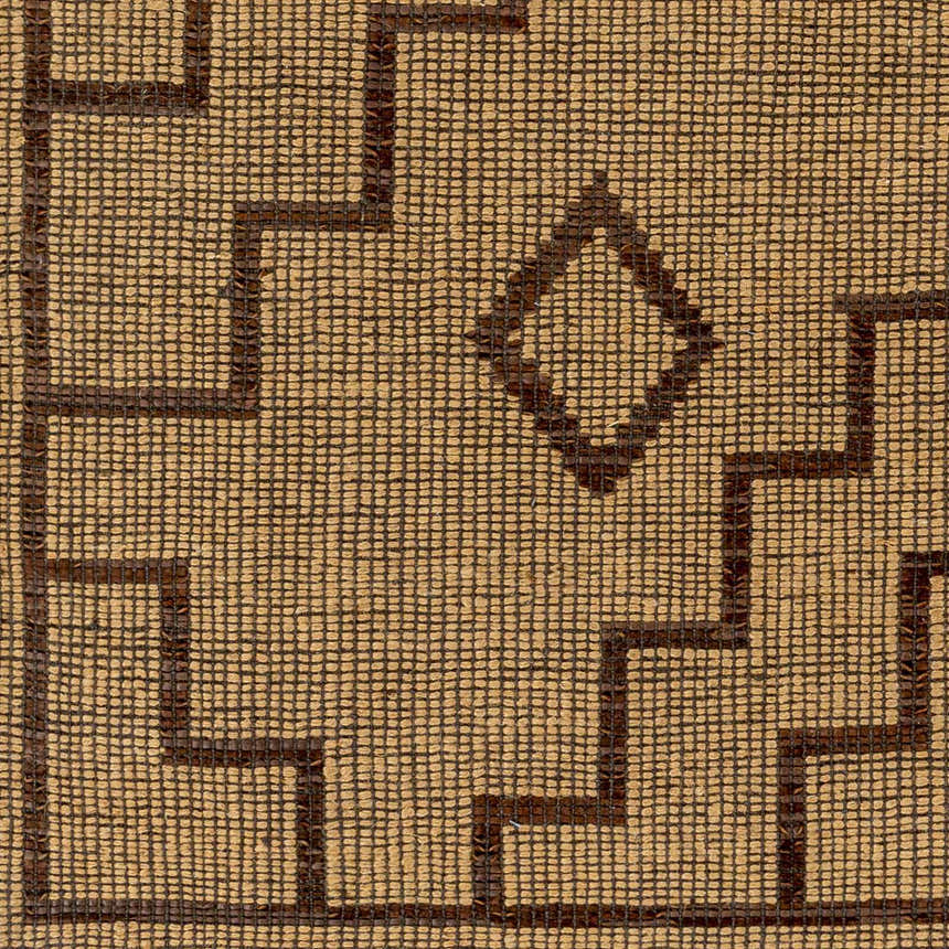 Sample Jame Hand Woven Jute & Leather Area Rug