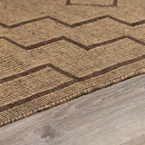 Jame Hand Woven Jute & Leather Area Rug