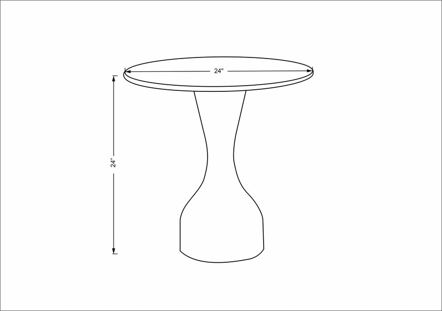 Aspremont Dark Red End Table