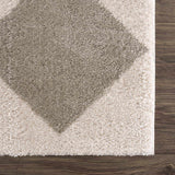 Arilla Gray Washable Diamond Area Rug