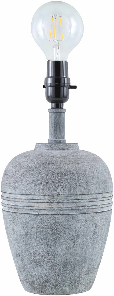 Jaltomate Gray Ribbed Table Lamp