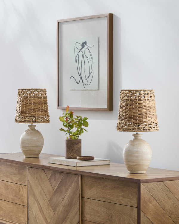 Eberdingen Light Gray Table Lamp