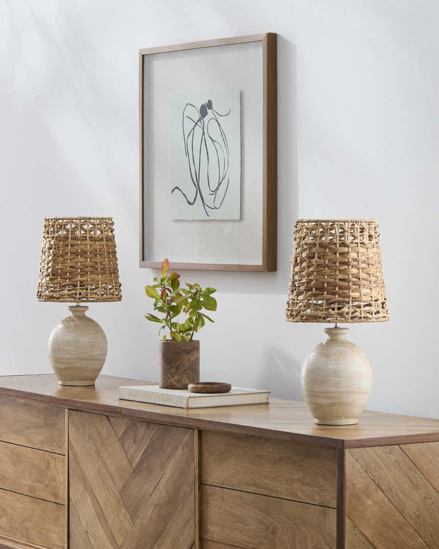 Eberdingen Light Gray Table Lamp