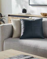 Kalkie Deep Teal Square Throw Pillow