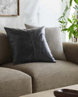 Kaytazdere Charcoal Square Throw Pillow - Clearance