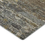 Close up of the Dalyn Luxury Kochi KC12 Gray Area Rug showing its chestnut, peach, and taupe textured pattern.