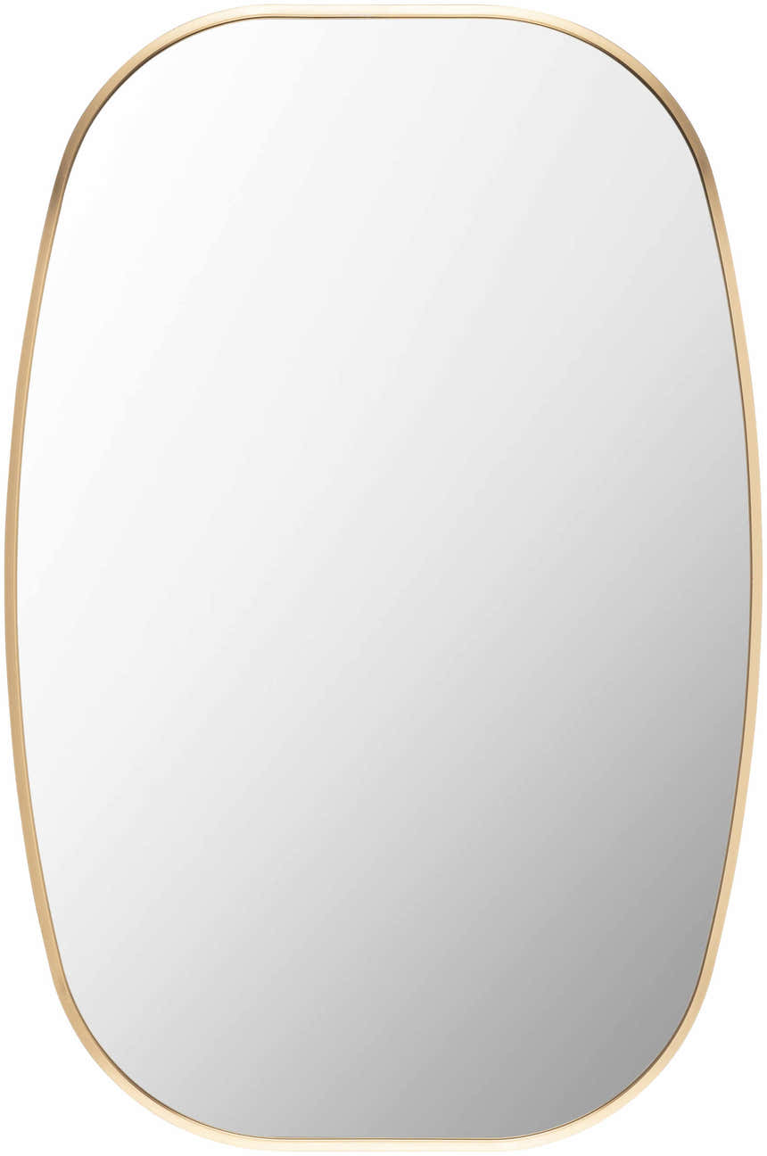 Kopparberg Gold Frame Round Mirror