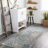 Kenmare Blue Medallion Rug - Clearance