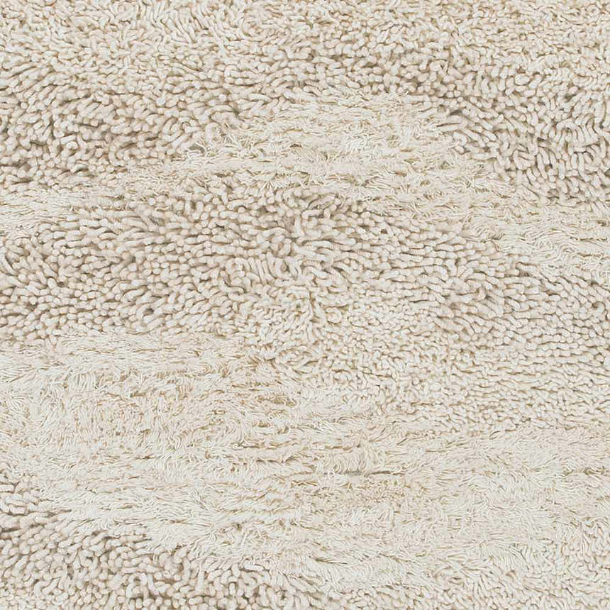 Sample Kettering Solid Cream Wool Shag Rug