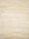 Close-up of the Kettering Solid Cream Wool Shag Rug, showing its plush texture and subtle horizontal color variations. Design-Rectangle
