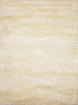 Kettering Solid Cream Wool Shag Rug