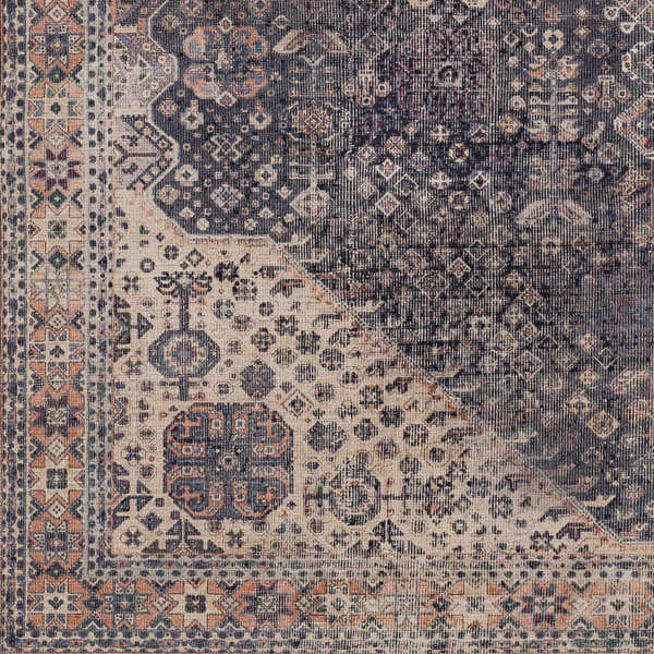 Sample Kittrell Vintage Flat Pile Washable Rug - Clearance