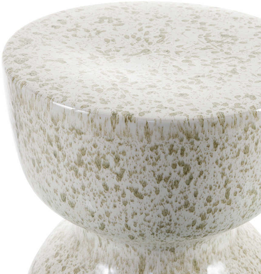 Kamachumu Cream Outdoor End Table