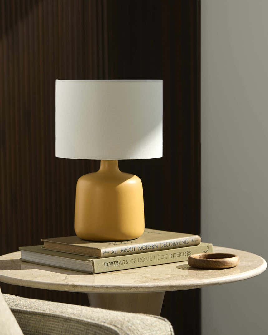 Khirkiyan Yellow Table Lamp
