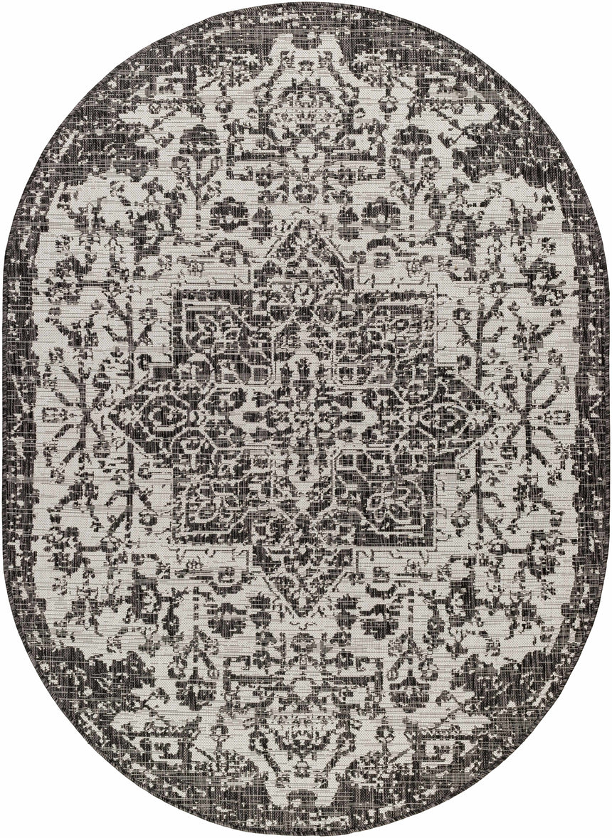 Charcoal Kilmacolm Indoor & Outdoor Area Rug - Clearance