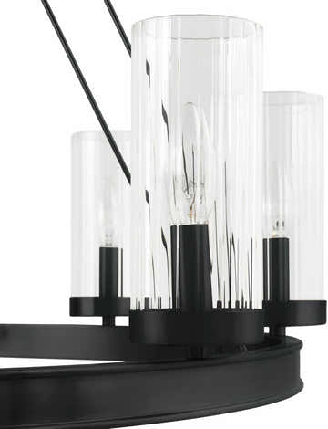 Kaufering Black Chandelier
