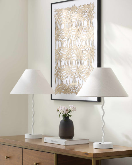 Kamyanyets White Table Lamp