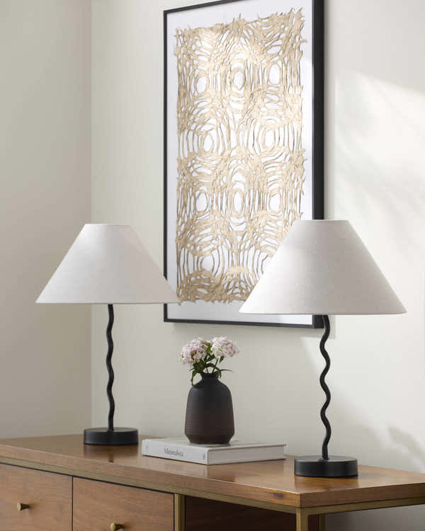 Kamyanyets Black Table Lamp