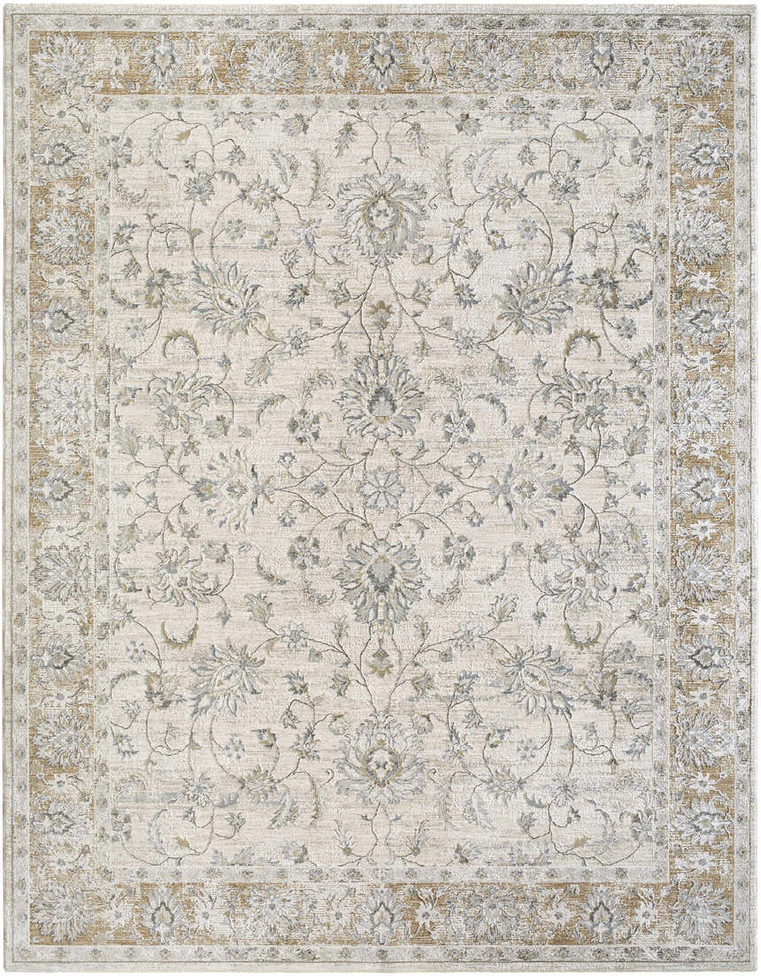 Sample Kerem Cream Thick Luxe Damask Rug