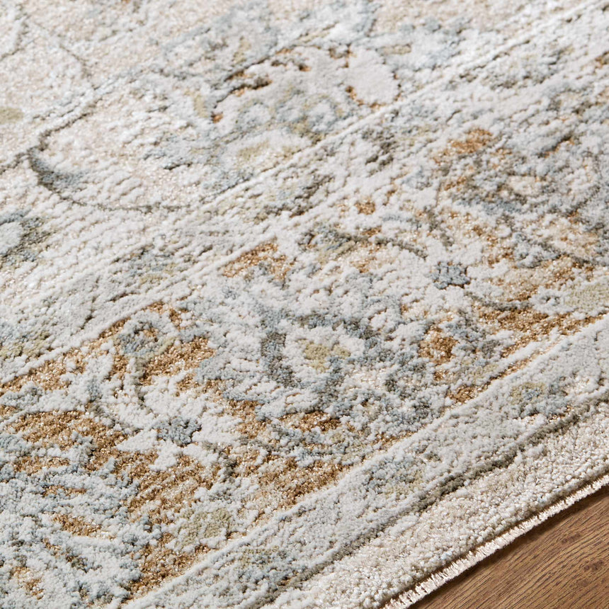 Kerem Cream Damask Rug